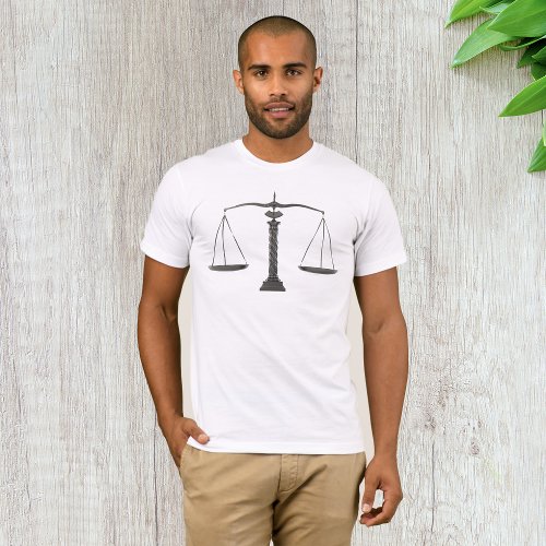 Vintage Scales Weighing Mens T_Shirt