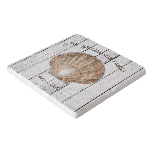 Vintage Scallop Shell Trivet (Corner)