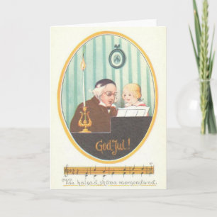 Vintage Scandinavian Christmas Greeting Card