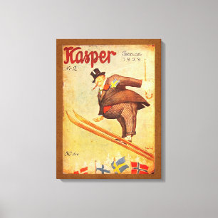 Vintage Scandinavian Cigar Ad Canvas Print
