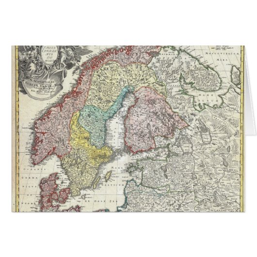 Vintage Scandinavian Map (Front Horizontal)