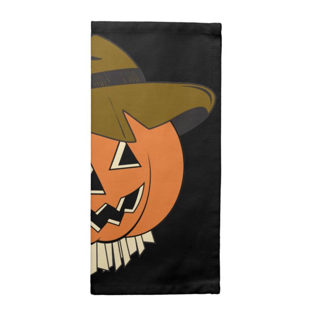 Vintage Scarecrow Cloth Napkin (Half Fold)