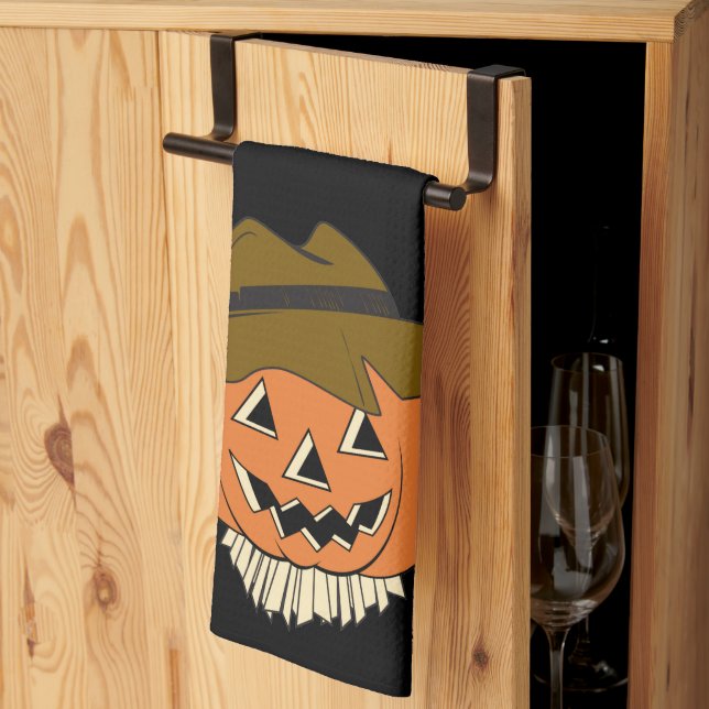 Vintage Scarecrow Kitchen Towel (Thirds Fold)