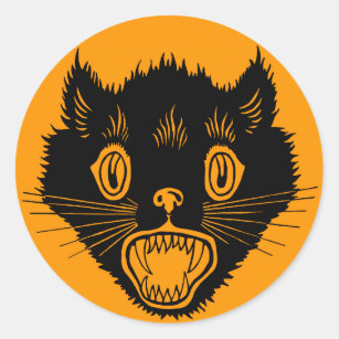 Scaredy Cat Sticker for Sale by Kaija