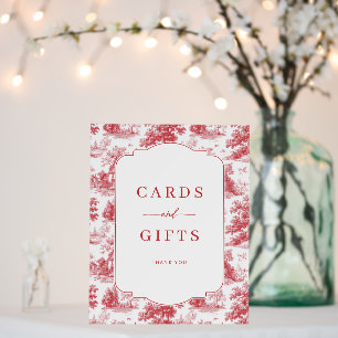 Vintage Scarlet Château Wedding Foam Board