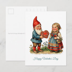 Vintage Scarp Picture - GARDEN GNOMES 42 Postcard