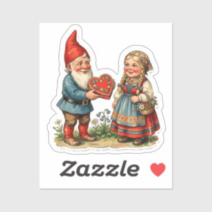 Vintage Scarp Picture - GARDEN GNOMES 42 Sticker