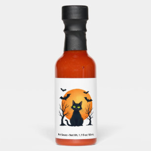 Vintage Scary Christmas Cat Costume Retro Cat Moon Hot Sauces