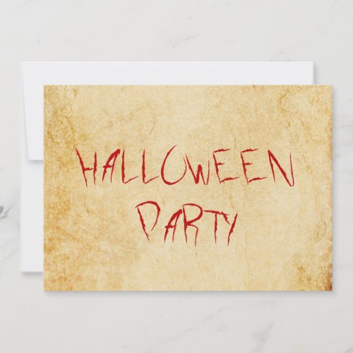 Vintage scary Halloween party Invitation