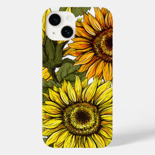 Vintage Scenic Sunflower iPhone 14 15 16 slim case
