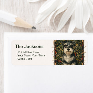 Vintage Schnauzer cute Label