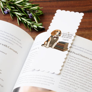 Vintage Scholarly Beagle Librarian Art Bookmarks