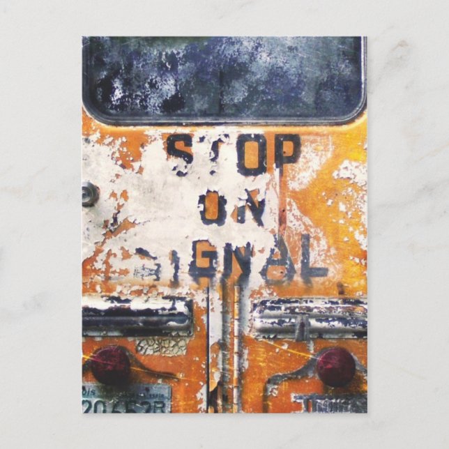 Vintage school bus postcard (Front)