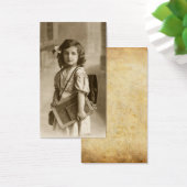 Vintage school girl bookmark (Desk)