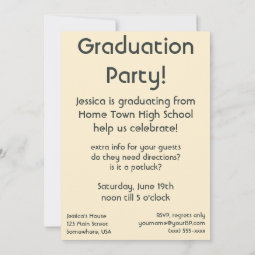 Vintage School Graduation Invitation | Zazzle