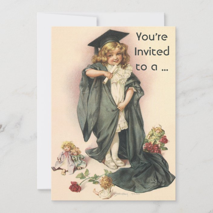 Vintage School Graduation Invitation | Zazzle.com