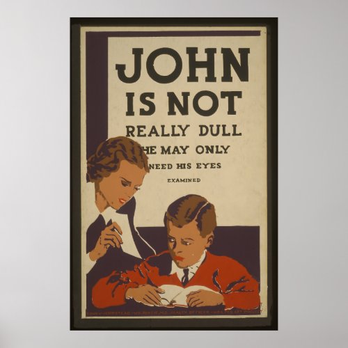 Vintage School Health Poster