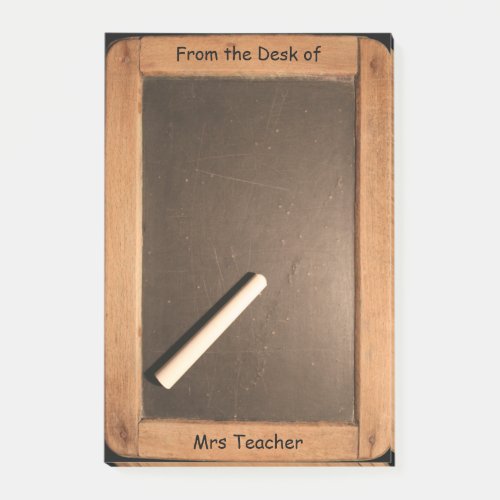 Vintage School Slate Personalized Teacher VNP Post_it Notes