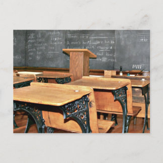 Vintage schoolroom postcard