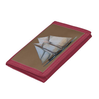 vintage schooner wallet