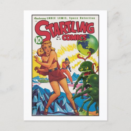 Vintage Sci Fi 1947 Postcard