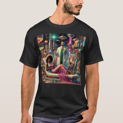 Vintage Sci-Fi Aliens T-Shirt