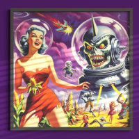 Vintage Sci-Fi Pin Up
