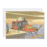 Vintage Science Fiction Airplane Helicopter Limo Cards