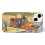 Vintage Science Fiction Airplane Helicopter Limo Case-Mate iPhone 14 Case