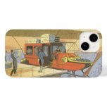 Vintage Science Fiction Airplane Helicopter Limo Case-Mate iPhone 14 Case