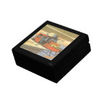 Vintage Science Fiction Airplane Helicopter Limo Keepsake Box