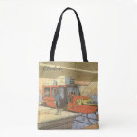 Vintage Science Fiction Airplane Helicopter Limo Tote Bag