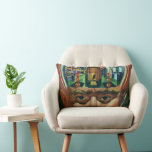 Vintage Science Fiction, Alien Brain in Laboratory Lumbar Pillow