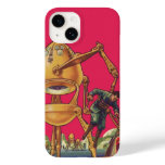Vintage Science Fiction Alien Robot Captures Man Case-Mate iPhone 14 Case