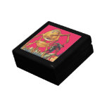 Vintage Science Fiction Alien Robot Captures Man Keepsake Box