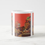 Vintage Science Fiction, Alien Steam Punk Helmets Large Coffee Mug