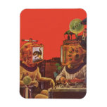Vintage Science Fiction, Alien Steam Punk Helmets Magnet