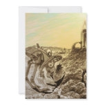 Vintage Science Fiction Aliens Planet Construction Cards