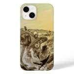 Vintage Science Fiction Aliens Planet Construction Case-Mate iPhone 14 Case