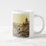 Vintage Science Fiction Aliens Planet Construction Giant Coffee Mug