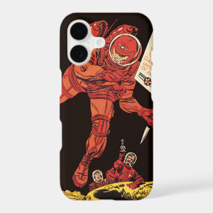 Vintage Science Fiction, Astronaut Moon Landing iPhone 17 Case