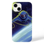 Vintage Science Fiction Astronaut on a Space Walk Case-Mate iPhone 14 Case