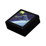 Vintage Science Fiction Astronaut on a Space Walk Keepsake Box