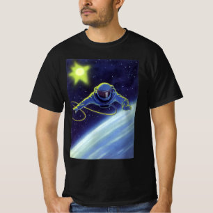 Vintage Science Fiction Astronaut on a Space Walk T-Shirt