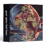 Vintage Science Fiction Astronaut Rocket Spaceship