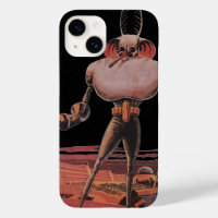 Vintage Science Fiction Astronaut Shake Hand Alien