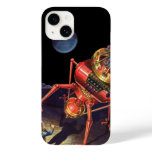 Vintage Science Fiction Astronaut with Alien Robot Case-Mate iPhone 14 Case