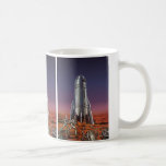 Vintage Science Fiction, Astronauts Beetle Aliens Coffee Mug
