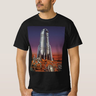 Vintage Science Fiction, Astronauts Beetle Aliens T-Shirt