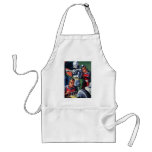 Vintage Science Fiction Astronauts Fixing a Robot Adult Apron